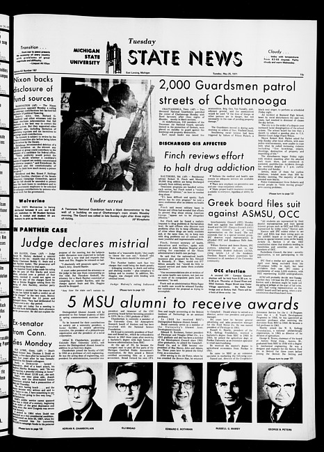 State news. (1971 May 25)