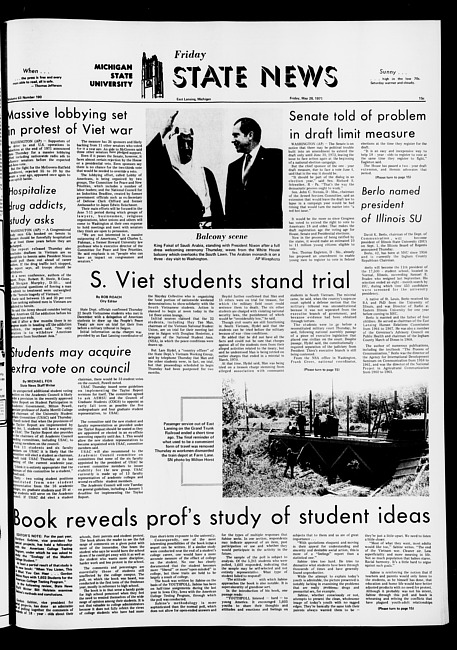 State news. (1971 May 28)