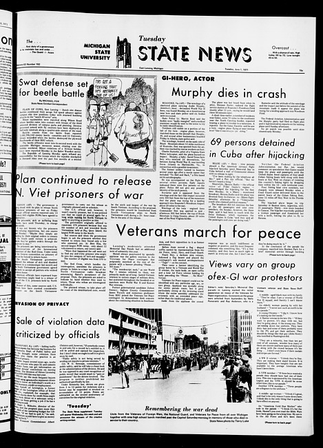 State news. (1971 June 1)