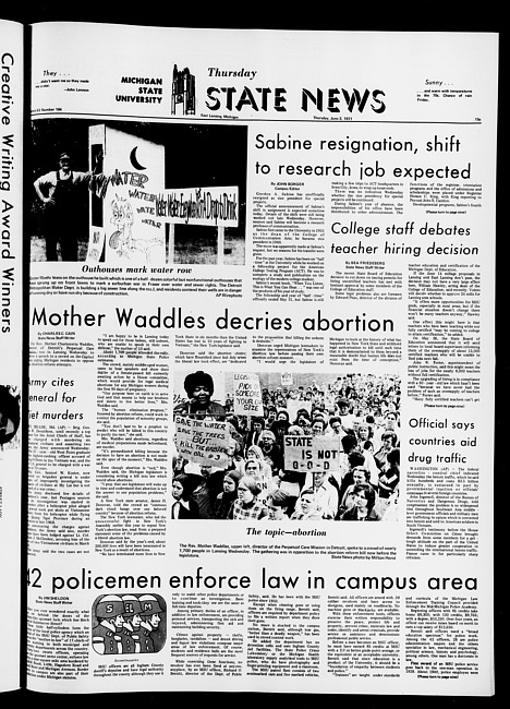 State news. (1971 June 3)