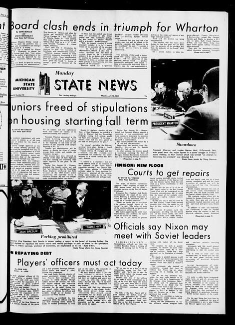 State news. (1971 July 19)