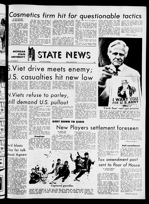 State news. (1971 July 23)