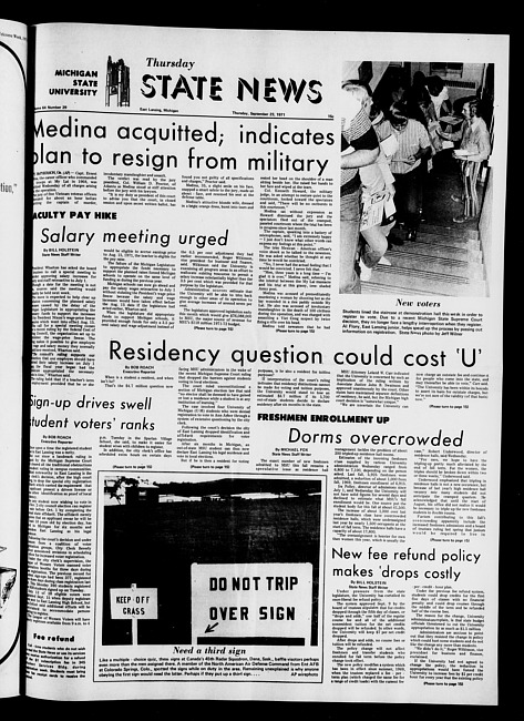 State news. (1971 September 23)