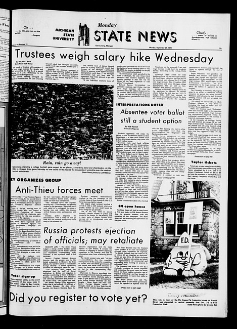 State news. (1971 September 27)