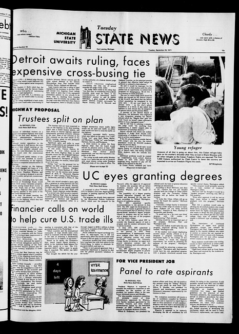 State news. (1971 September 28)