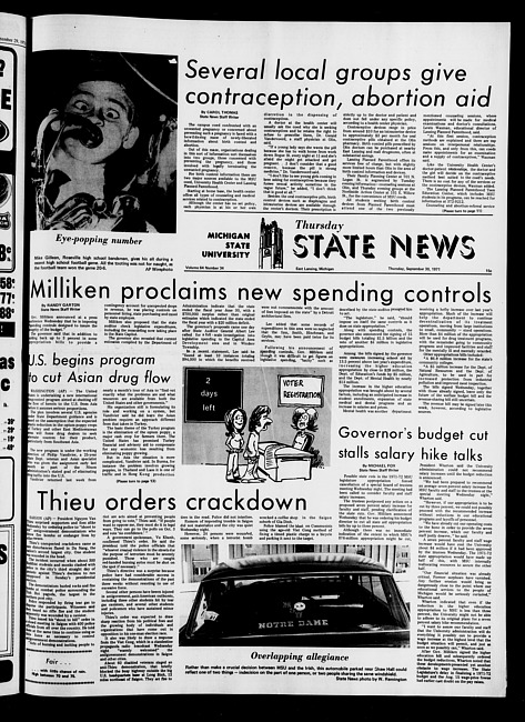 State news. (1971 September 30)