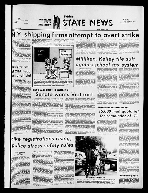 State news. (1971 October 1)