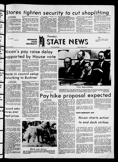 State news. (1971 October 5)