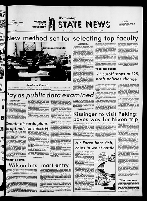 State news. (1971 October 6)