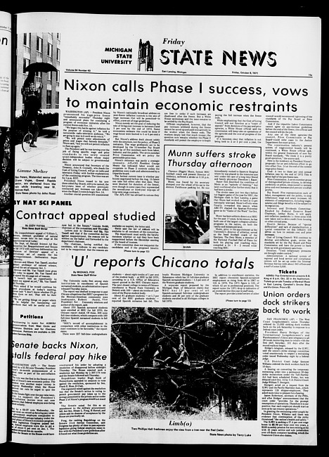 State news. (1971 October 8)