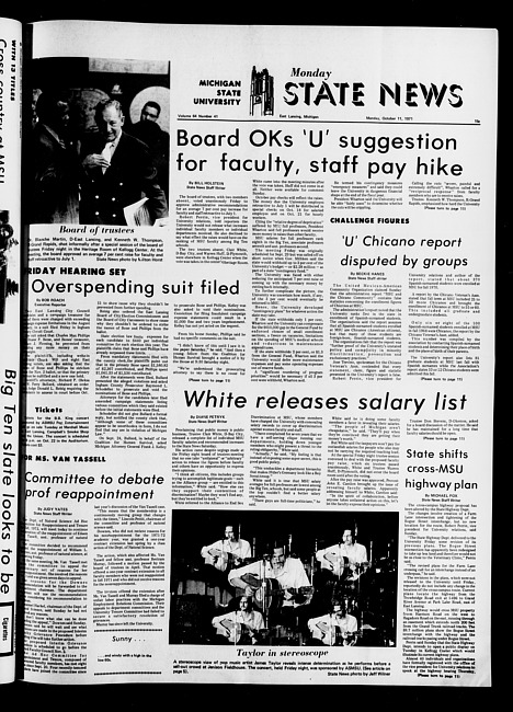 State news. (1971 October 11)