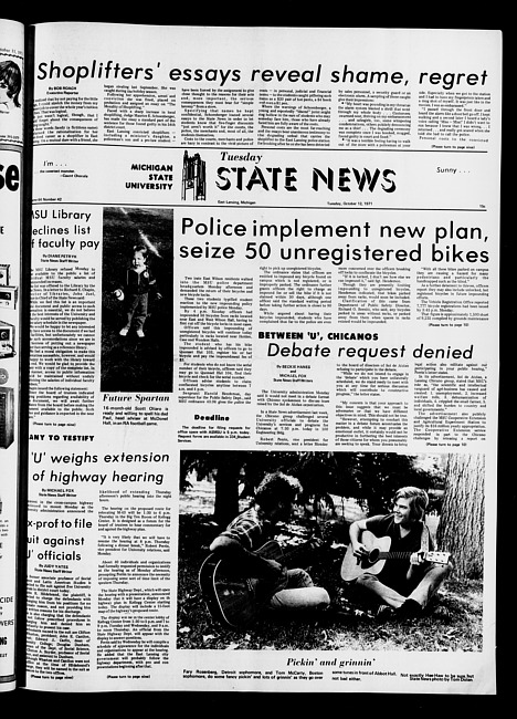 State news. (1971 October 12)