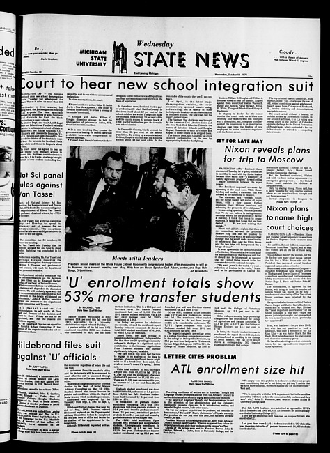 State news. (1971 October 13)