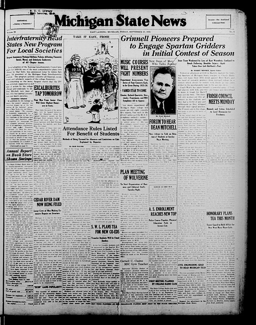 Michigan State news. (1935 September 27)