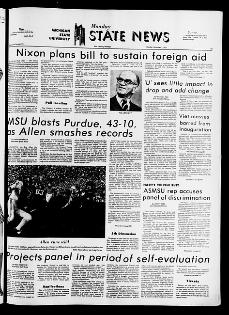 State news. (1971 November 1)