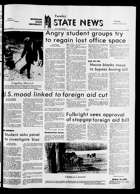 State news. (1971 November 2)