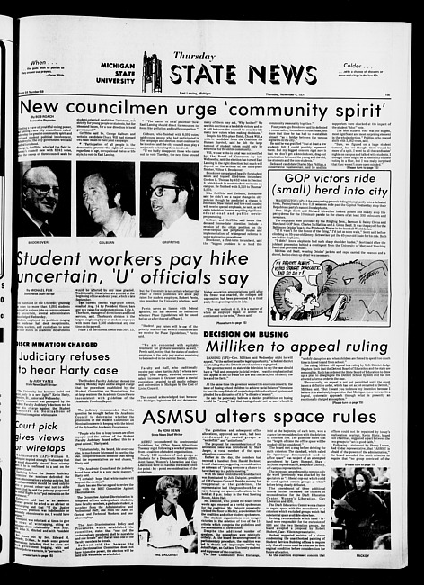 State news. (1971 November 4)