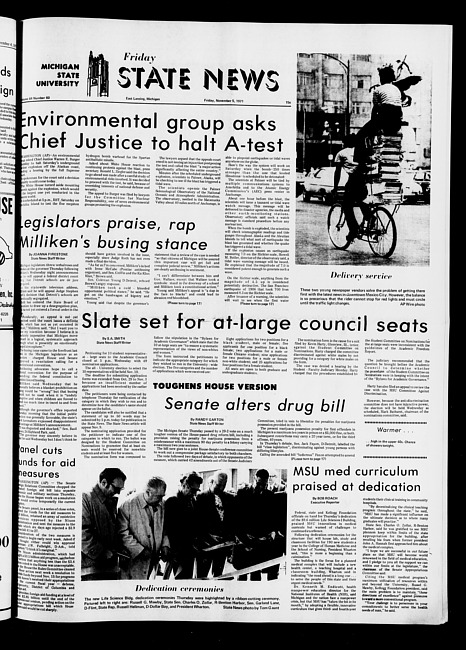 State news. (1971 November 5)