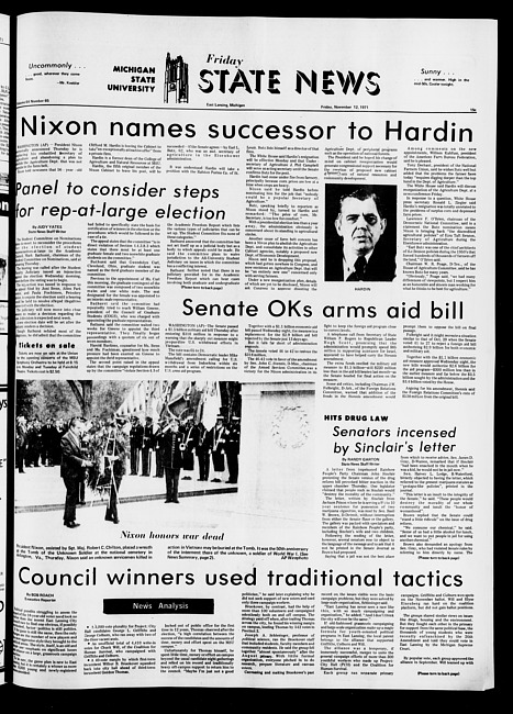 State news. (1971 November 12)