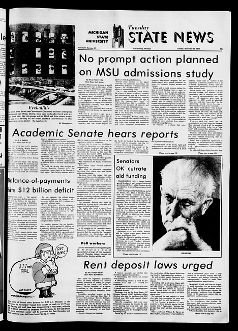 State news. (1971 November 16)