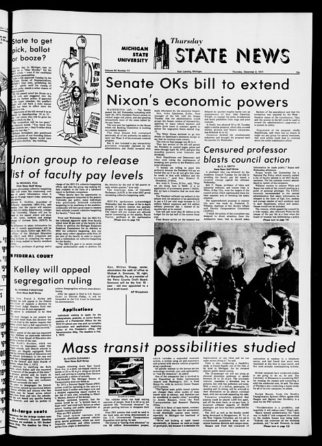 State news. (1971 December 2)