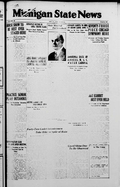 Michigan State news. (1926 May 18)