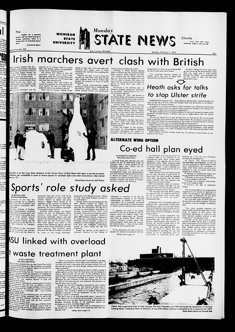 State news. (1972 February 7)