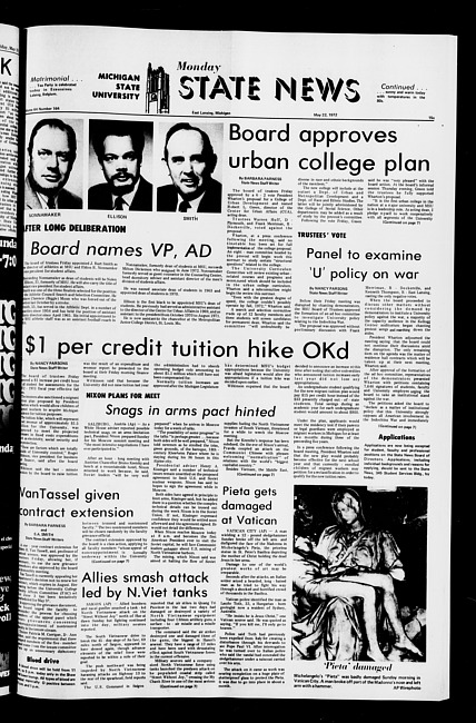 State news. (1972 May 22)