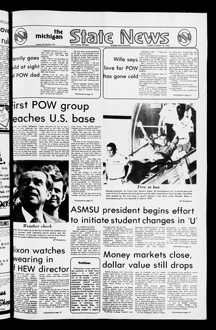 State news. (1973 February 13)
