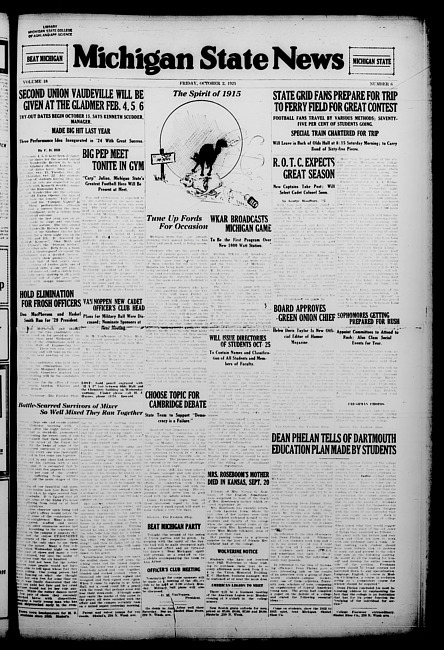 Michigan State news. (1925 October 2)