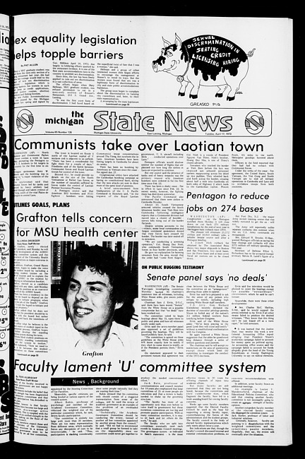 State news. (1973 April 17)