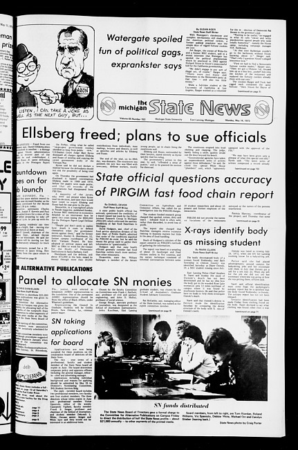 State news. (1973 May 14)