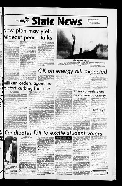 State news. (1973 November 9)