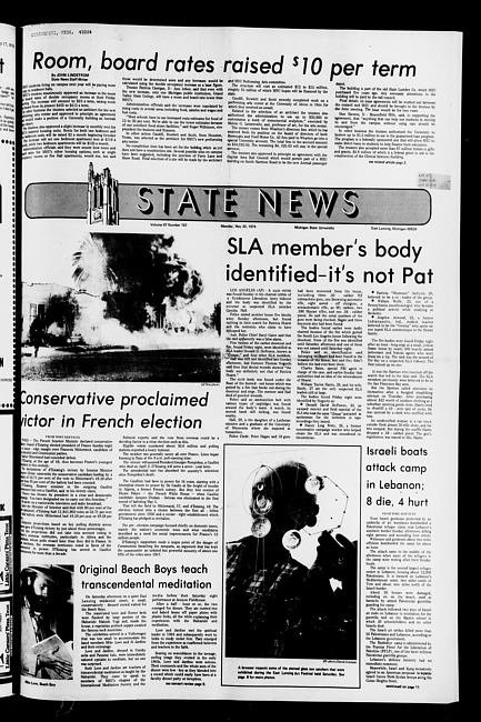 State news. (1974 May 20)