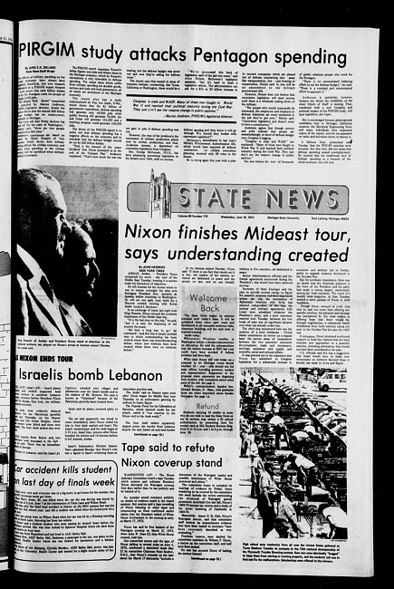 State news. (1974 June 19)