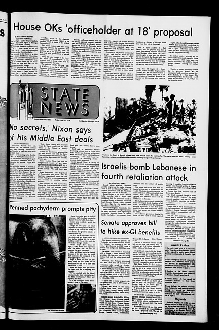 State news. (1974 June 21)