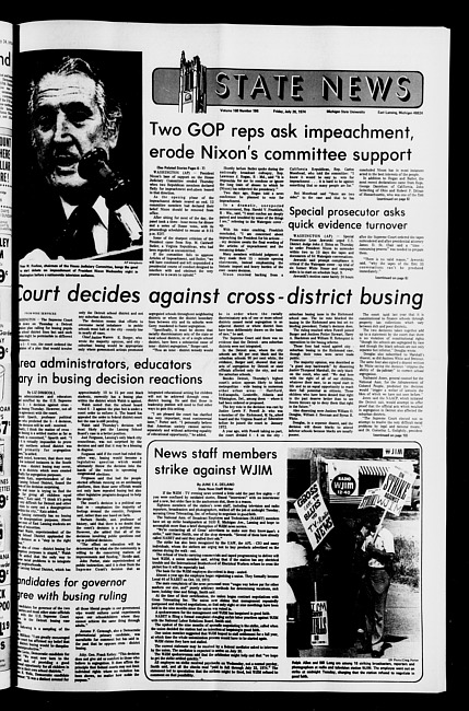 State news. (1974 July 26)