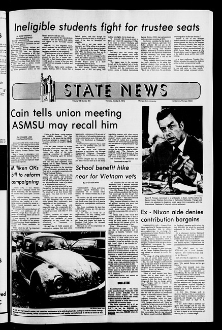 State news. (1974 October 3)