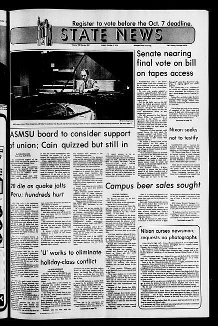 State news. (1974 October 4)