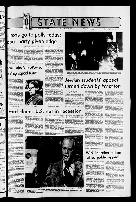 State news. (1974 October 10)