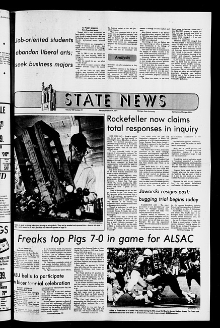 State news. (1974 October 14)