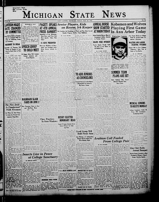 Michigan State news. (1936 May 29)