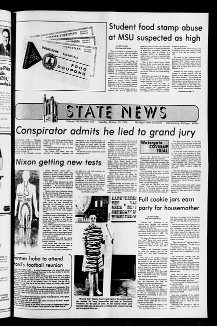 State news. (1974 October 29)