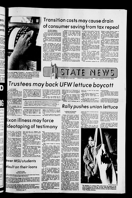 State news. (1974 November 8)