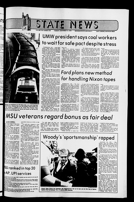 State news. (1974 November 12)