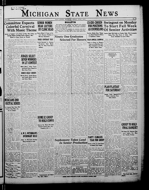 Michigan State news. (1936 June 5)