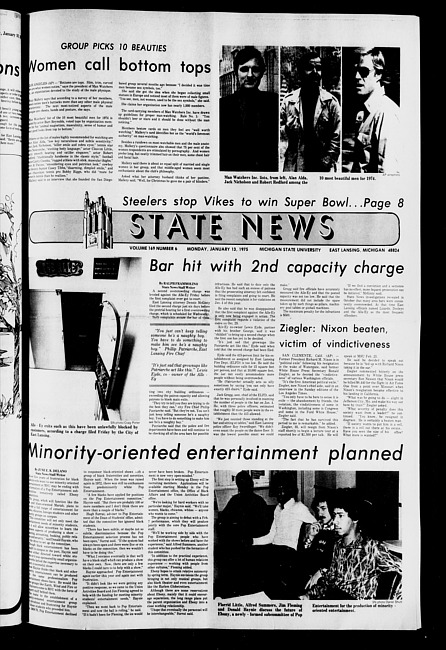 State news. (1975 January 13)