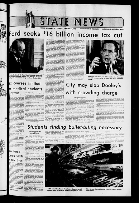 State news. (1975 January 14)