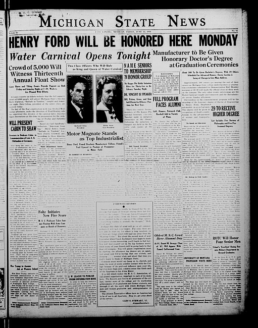 Michigan State news. (1936 June 12)