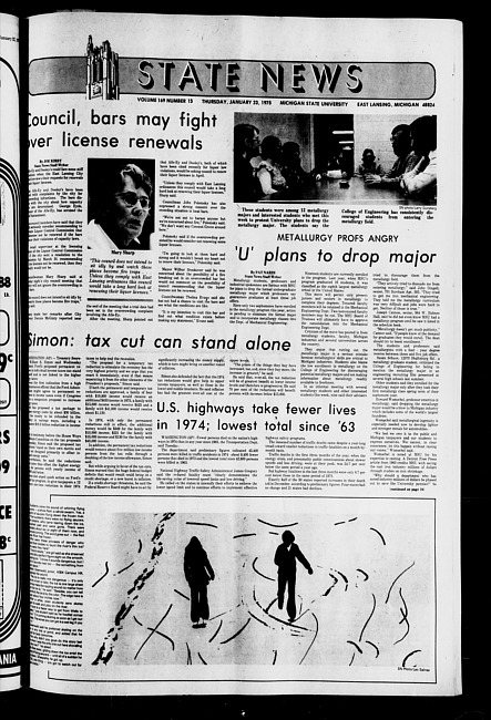 State news. (1975 January 23)